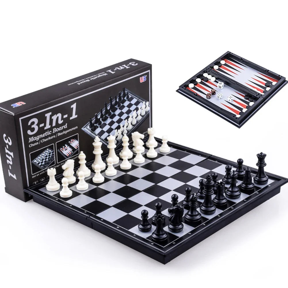 Magnetic Folding Chess Set – 20cm Board