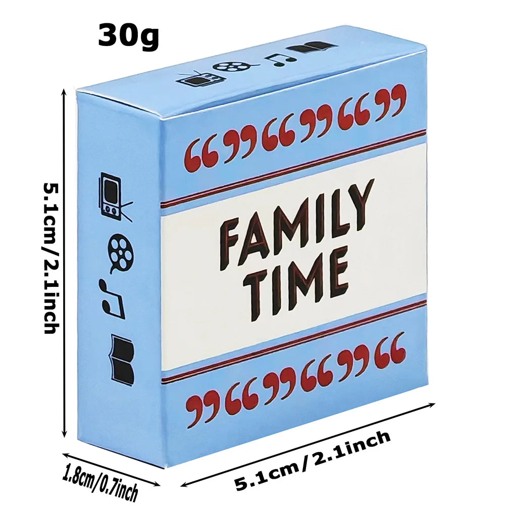 Family Time – 50 Card Game for Parties