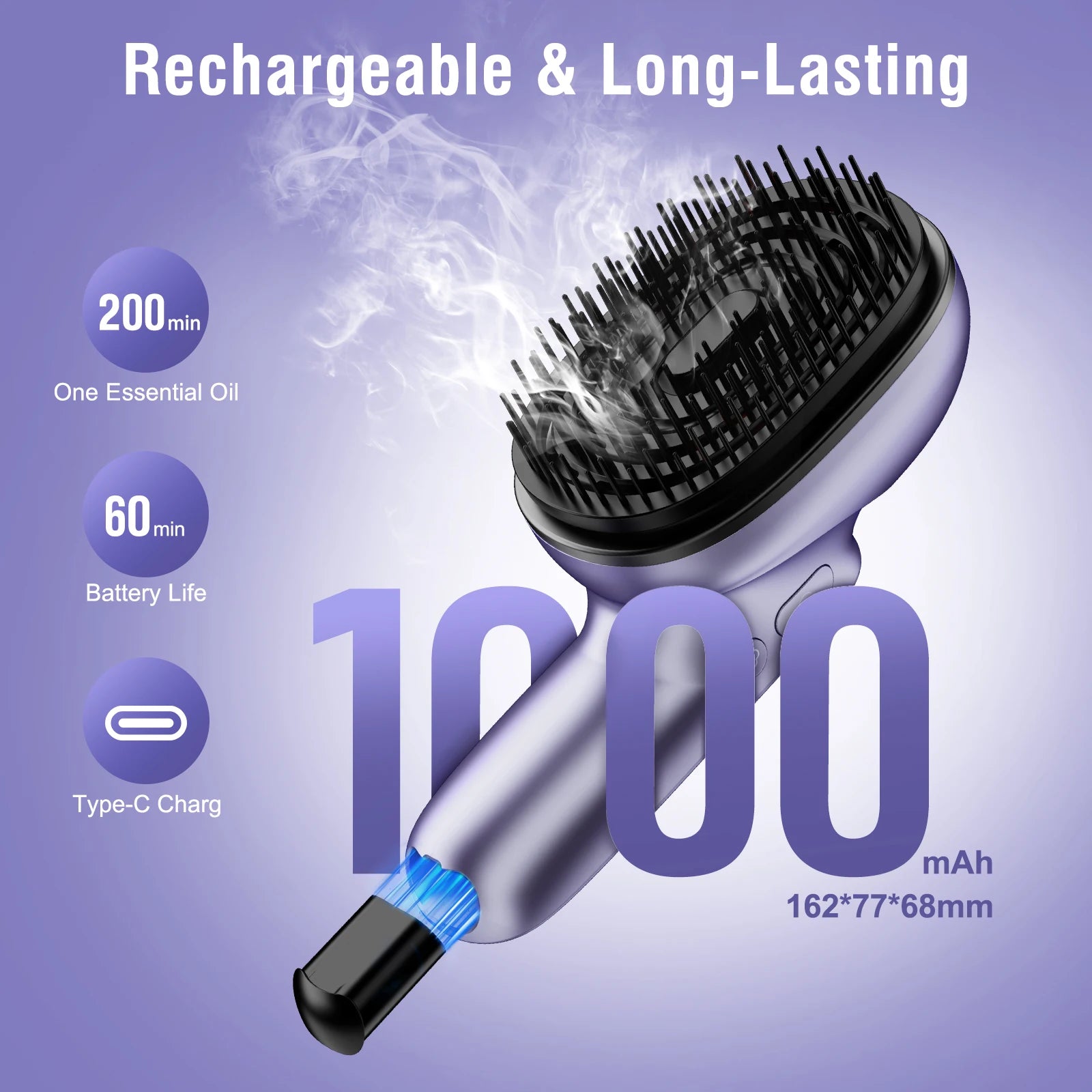 Portable Electric Scalp Massager Brush