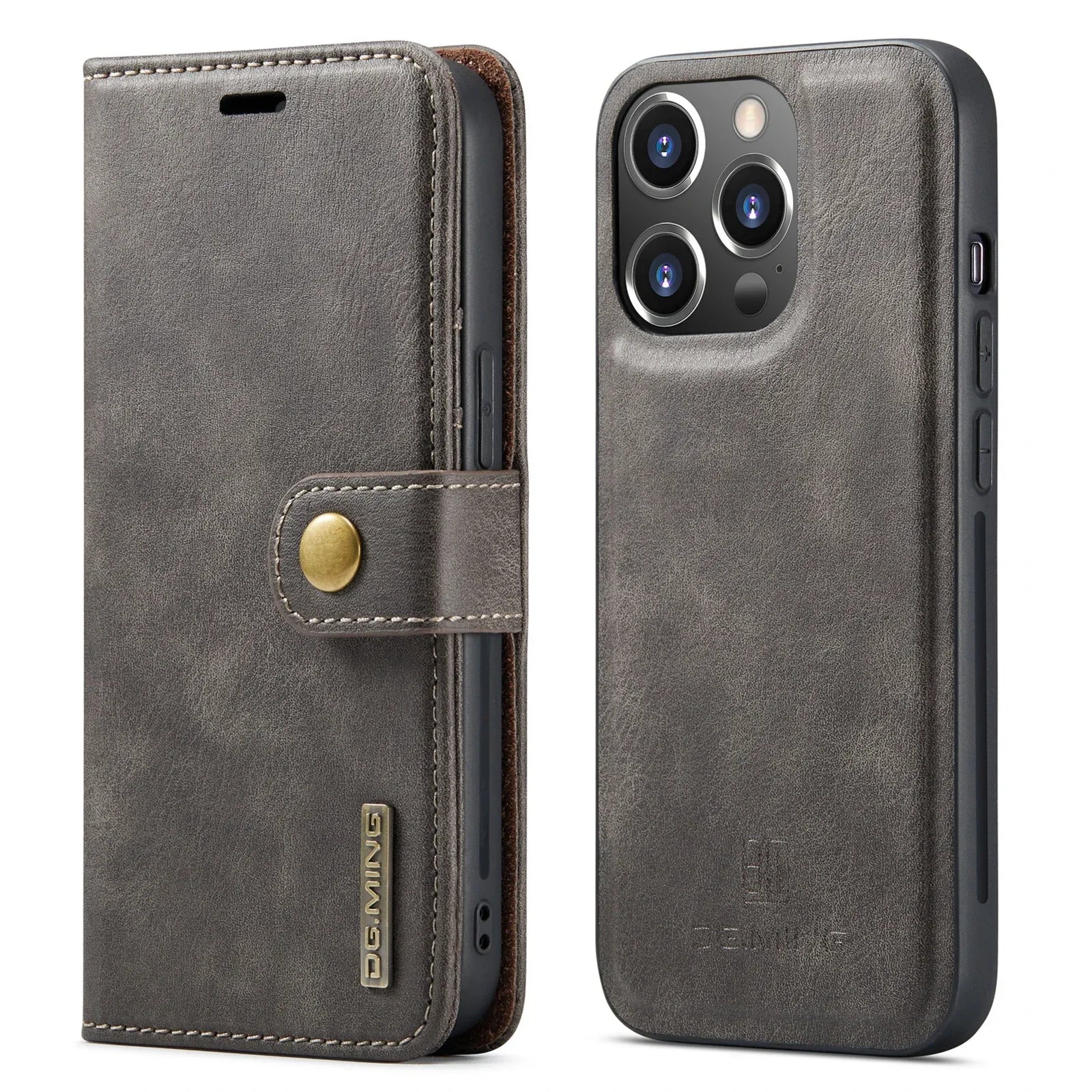 Magnetic Leather Wallet Case for iPhone