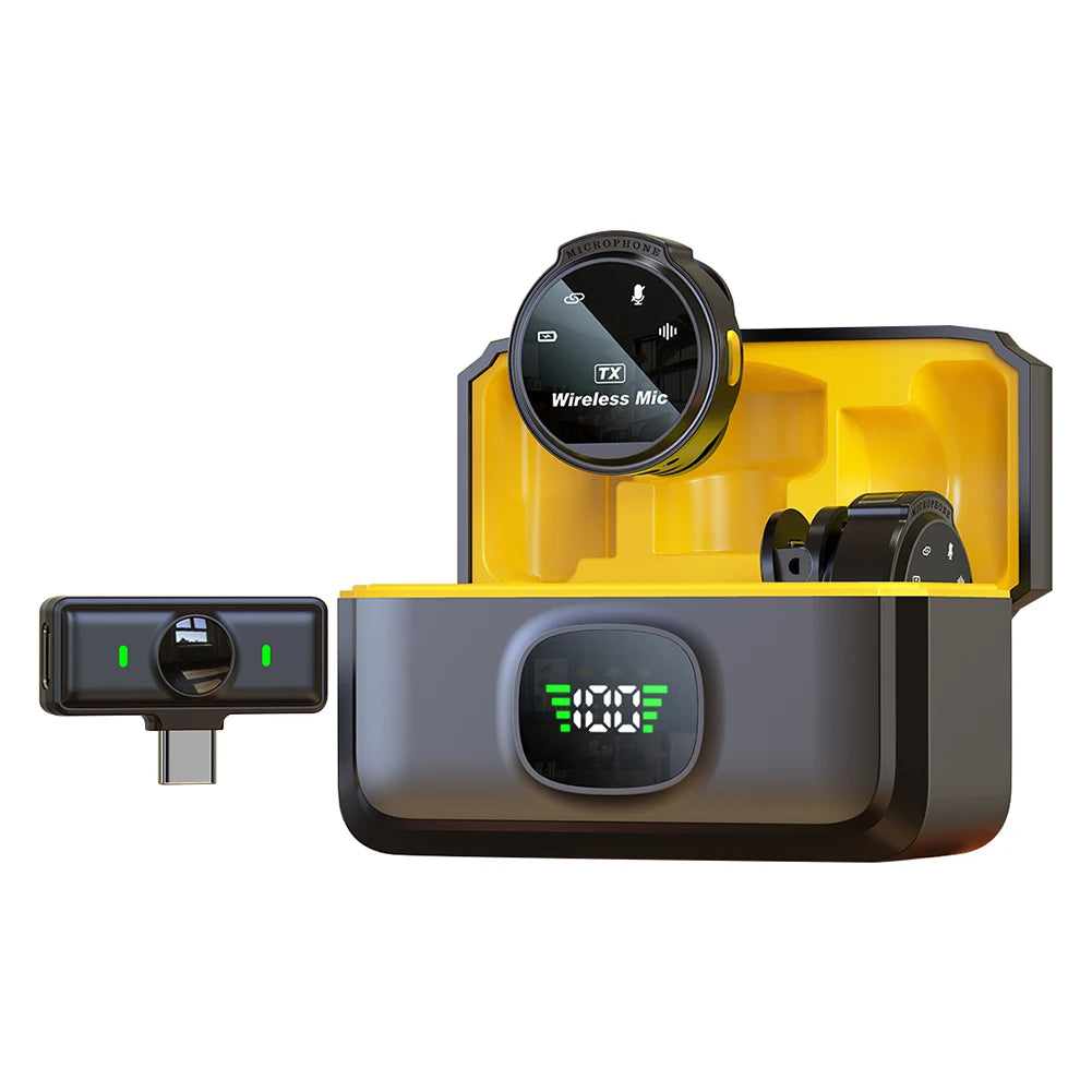 Wireless Lavalier Mic Noise Cancelling 164ft