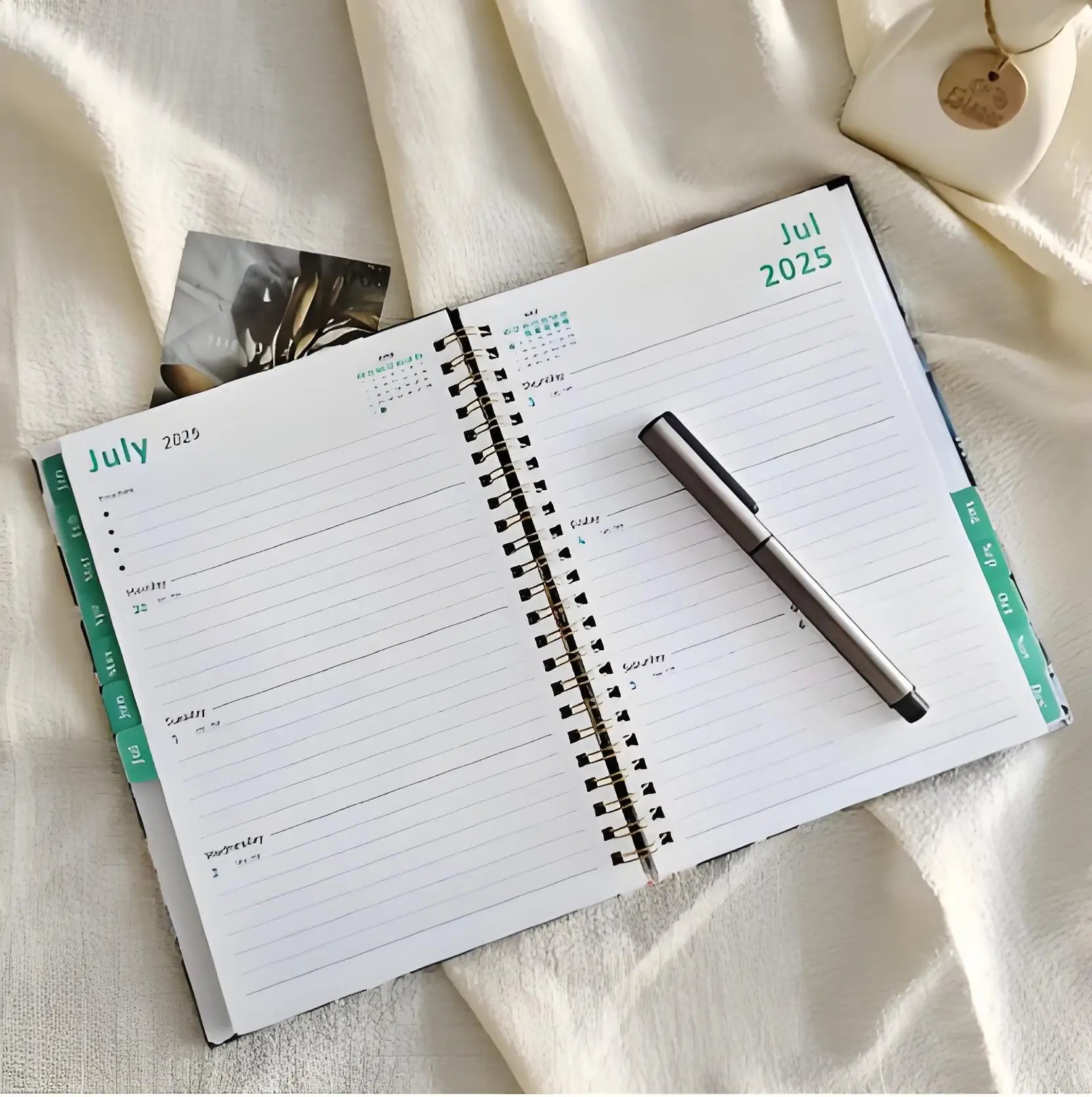 2025 A5 Weekly Coil Schedule Notebook