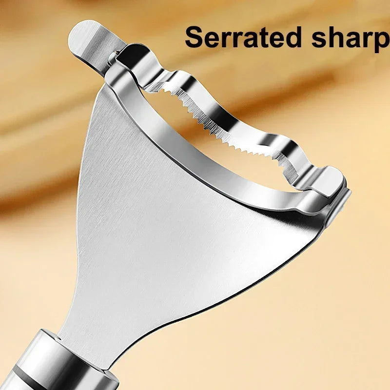 Stainless Steel Serrated Corn Peeler