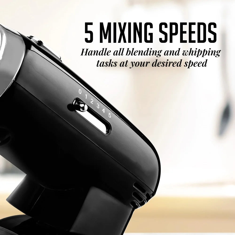 Retro 5-Speed Electric Kitchen Stand Mixer