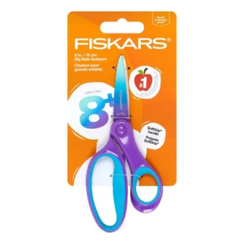 Purple Ombre Soft Grip Kids Scissors 6"