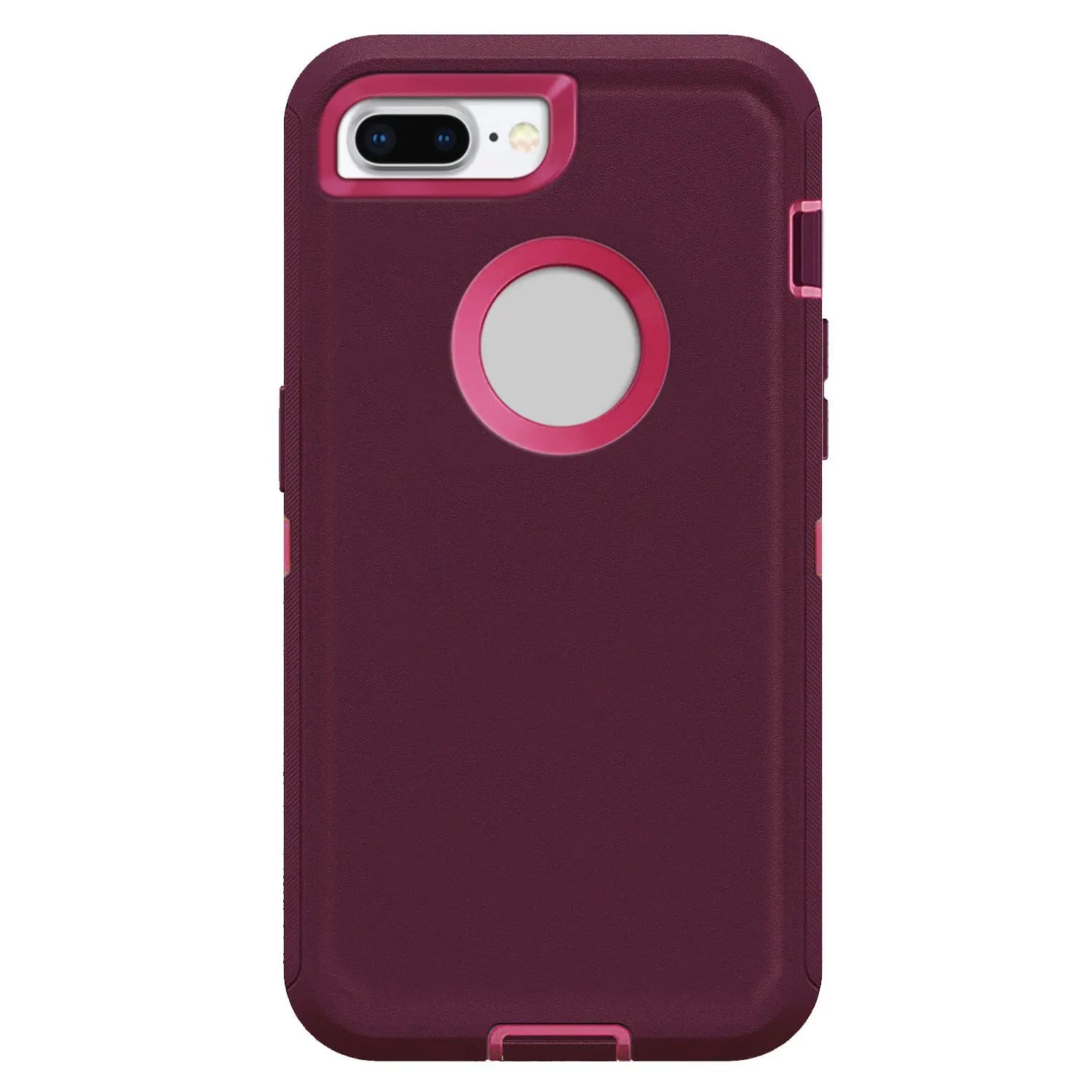 Dark Red Rugged for iPhone 8 Case