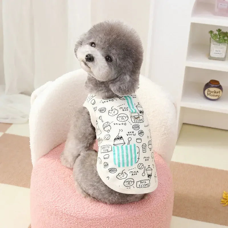 Cartoon Graffiti Summer Pet Vest
