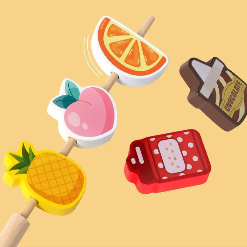 Wooden Fruit Toy Set for Toddlers