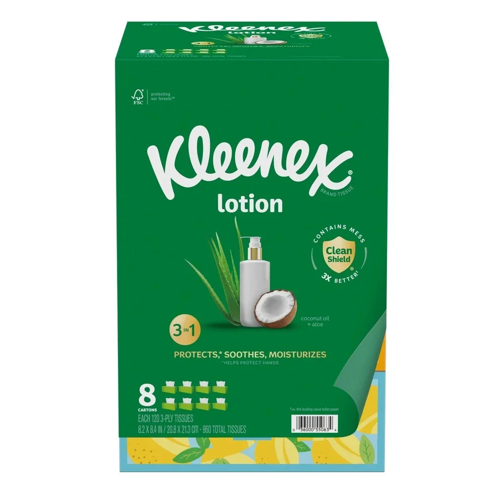 Moisturizing Lotion Facial Tissues 3-Ply
