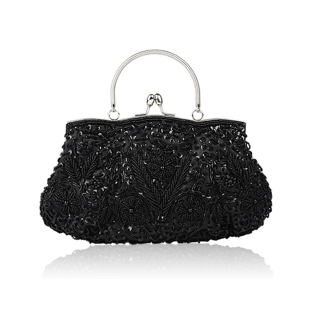 Retro Beaded Women’s Evening Clutch Bag
