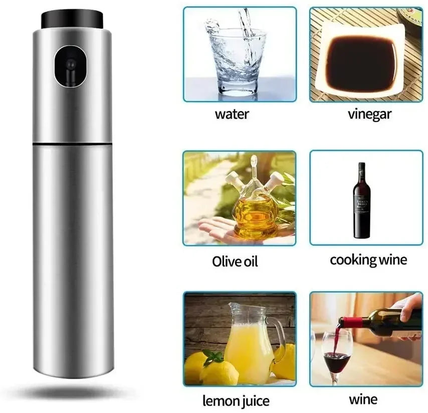 Stainless Steel Oil Spray Bottle 100ML