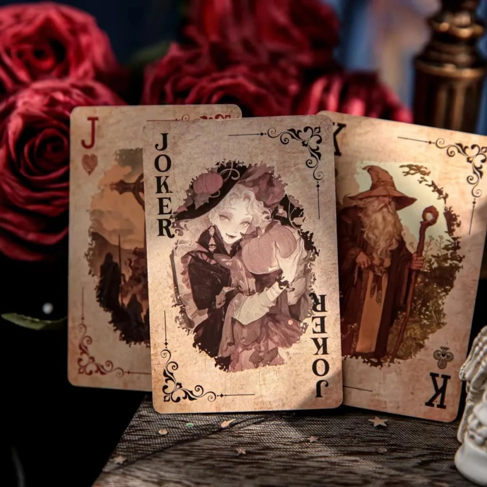 Retro Castle Girl Playing Cards Set