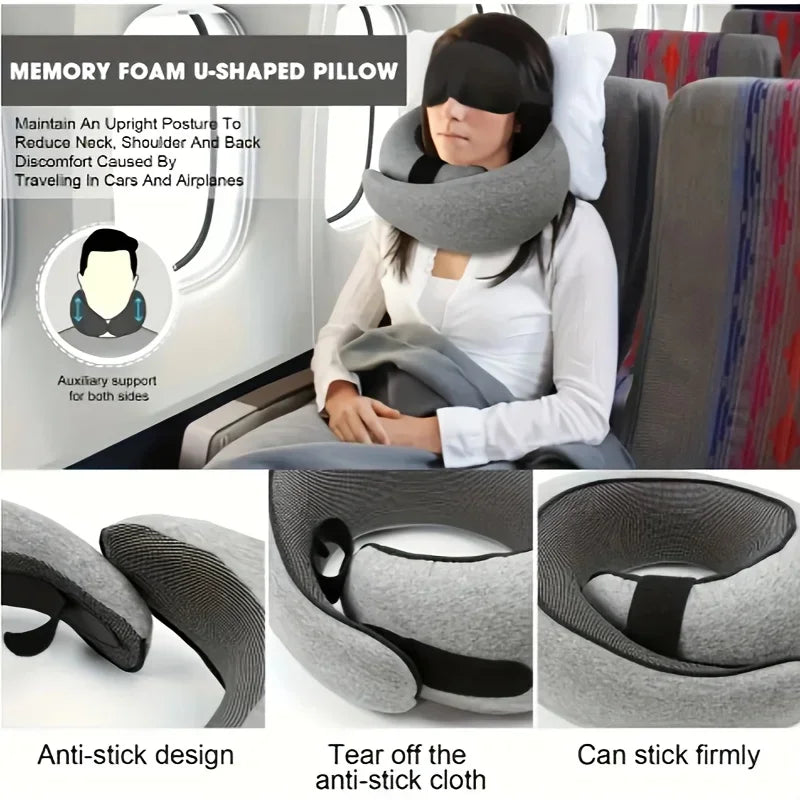 U-Shaped Memory Foam Travel Pillow