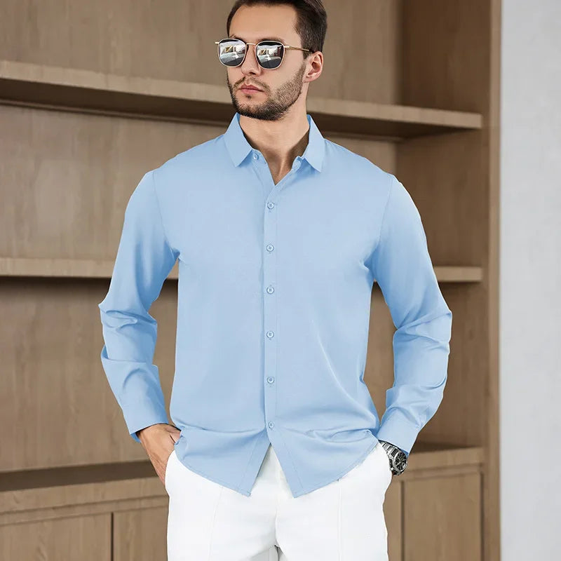 Men's Wrinkle-Free Long Sleeve Shirt