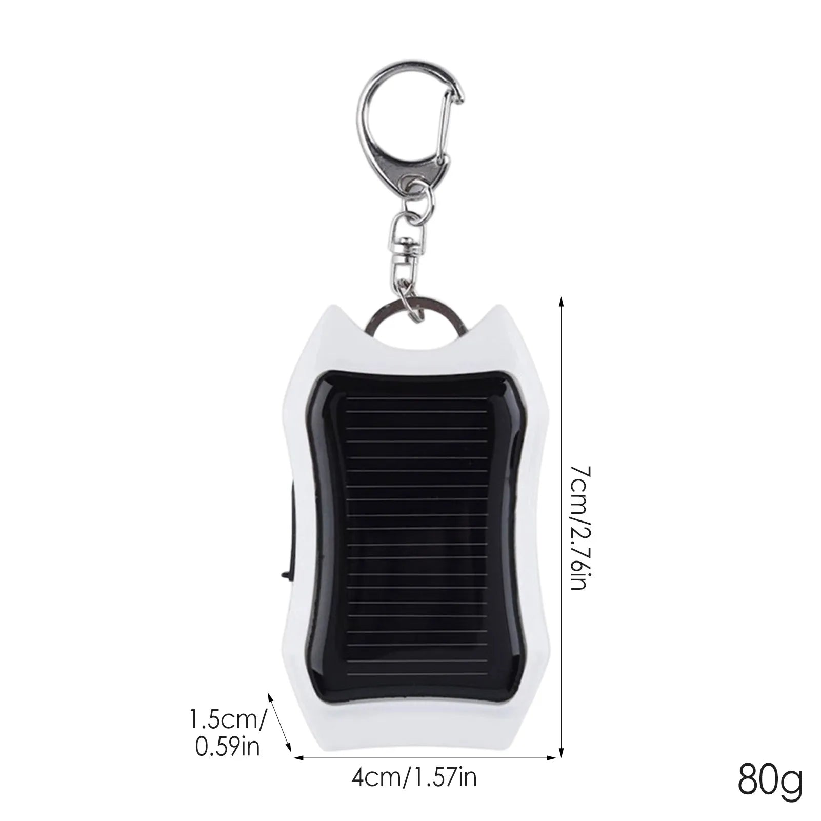 1500mAh Solar Charger Keychain with Light