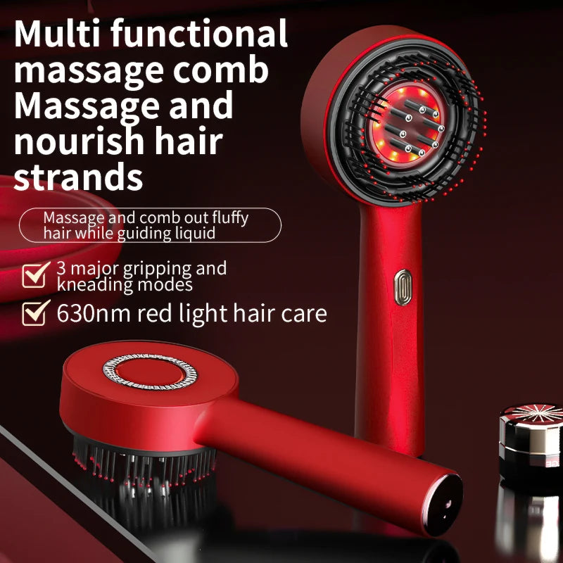 Red Light Electric Massage Comb