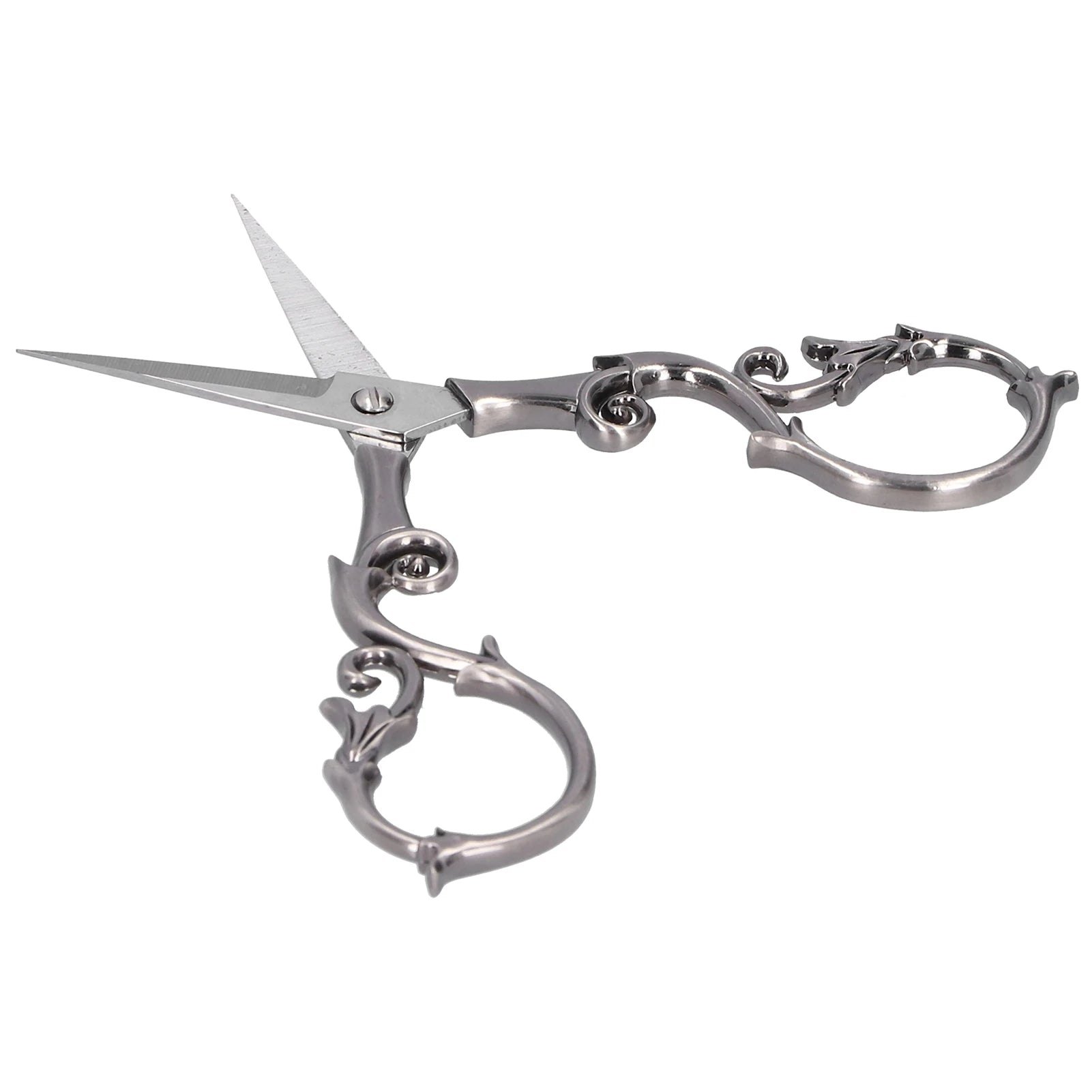 Vintage Gourd Scissors – Gray Silver Steel