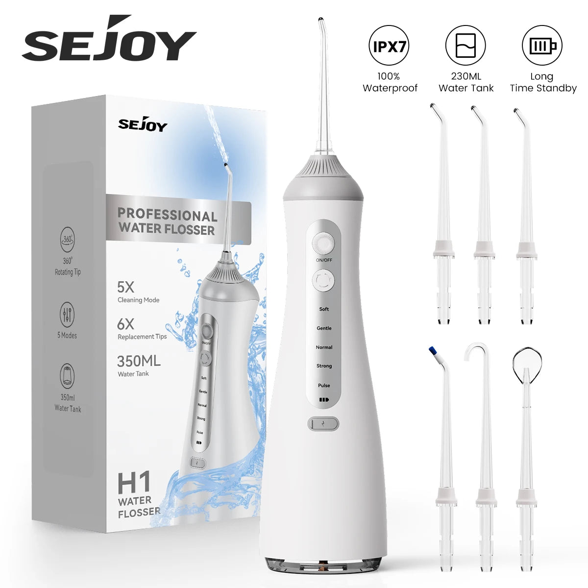 Sejoy Cordless Water Flosser for Teeth