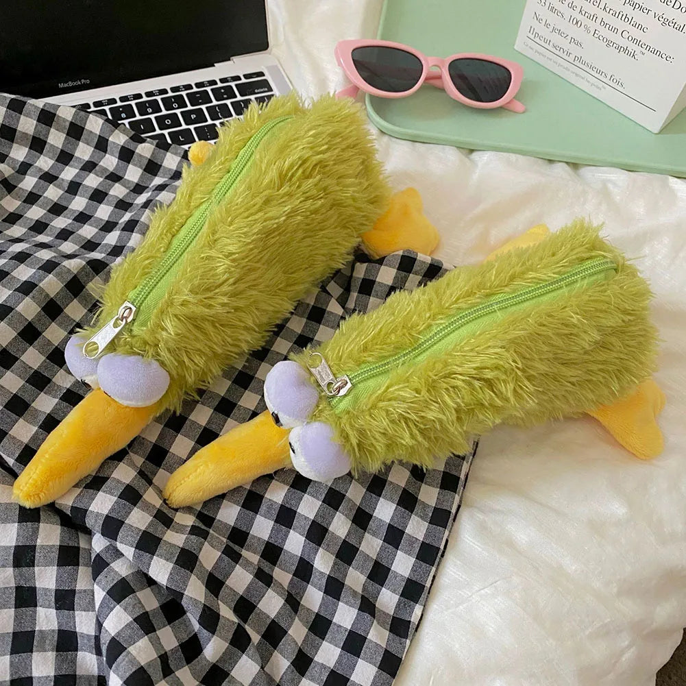 Kiwi Bird Plush Pencil Storage Case
