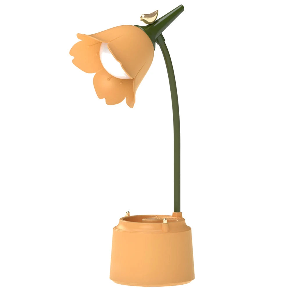 Cute Flower Reading Lamp with Phone Holder