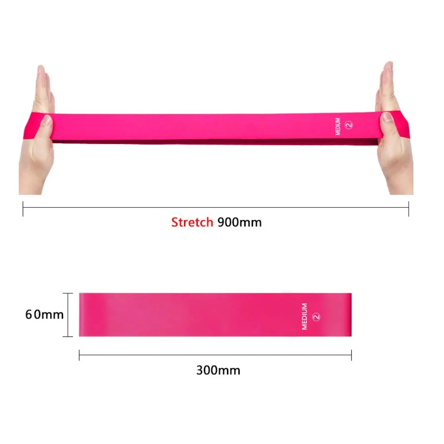 60cm Elastic Resistance Bands Set