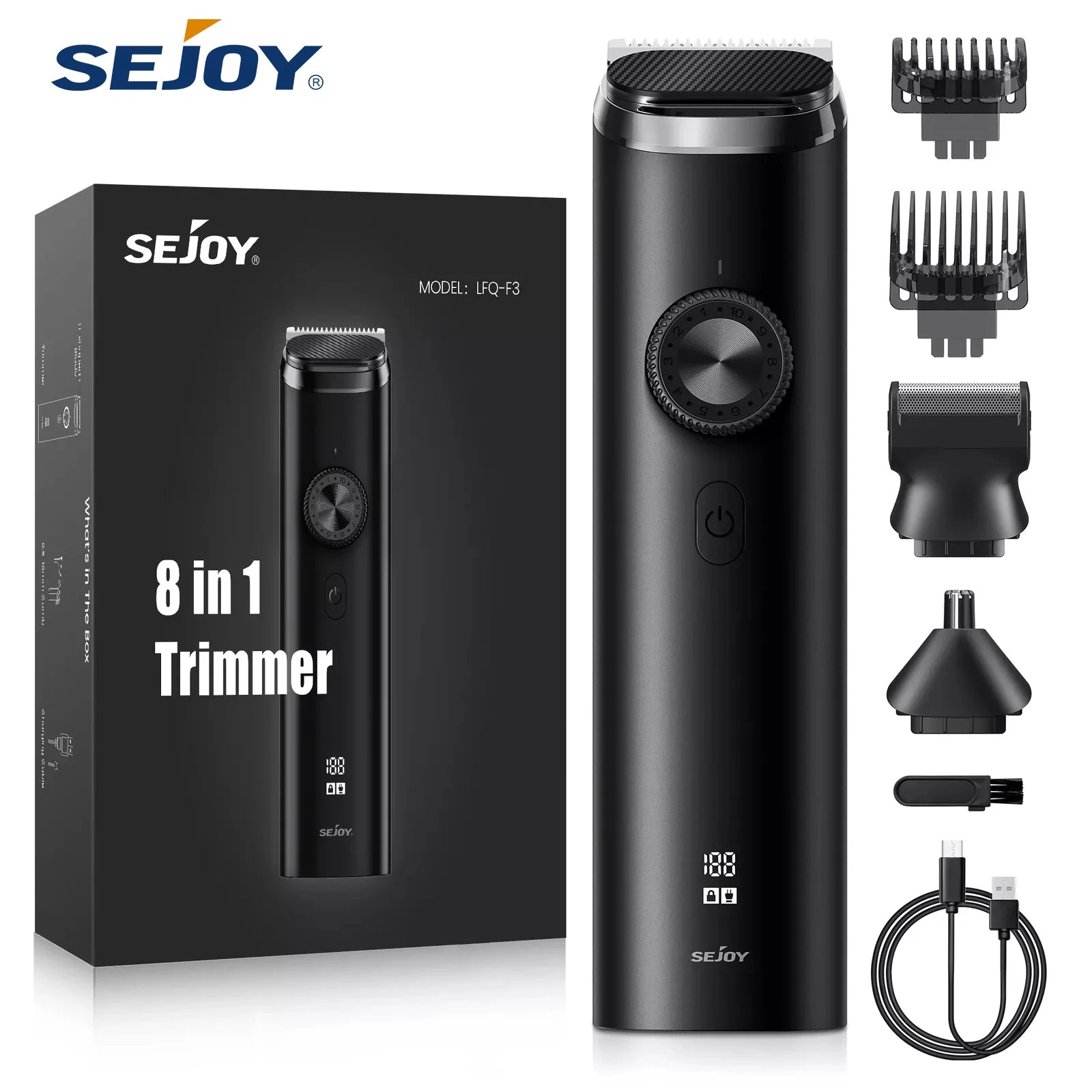SEJOY 3-in-1 Electric Hair Clipper Kit