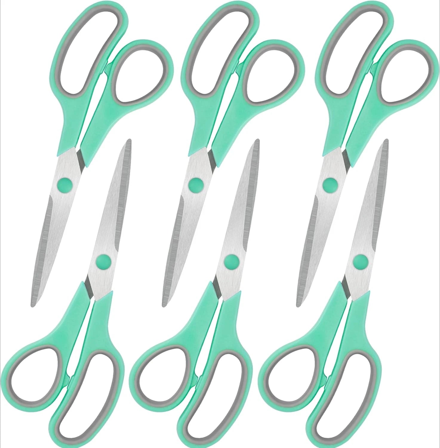 8" All Purpose Comfort-Grip Scissors Set