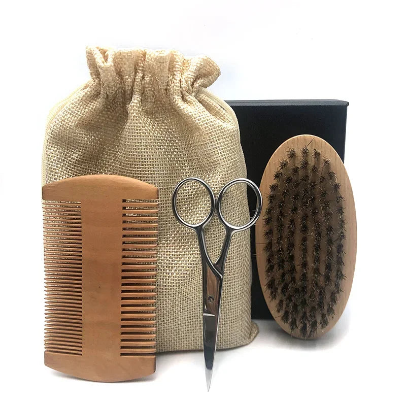 Men’s Beard Grooming Kit with Balm Set