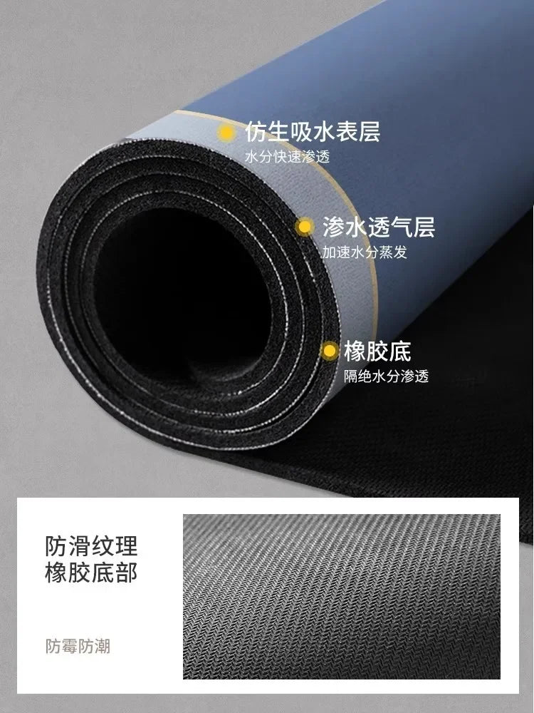 Quick-Dry Absorbent Bathroom Floor Mat