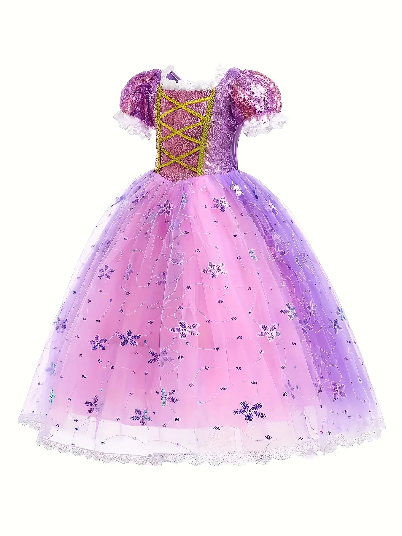Girls LED Princess Party Dress Gift