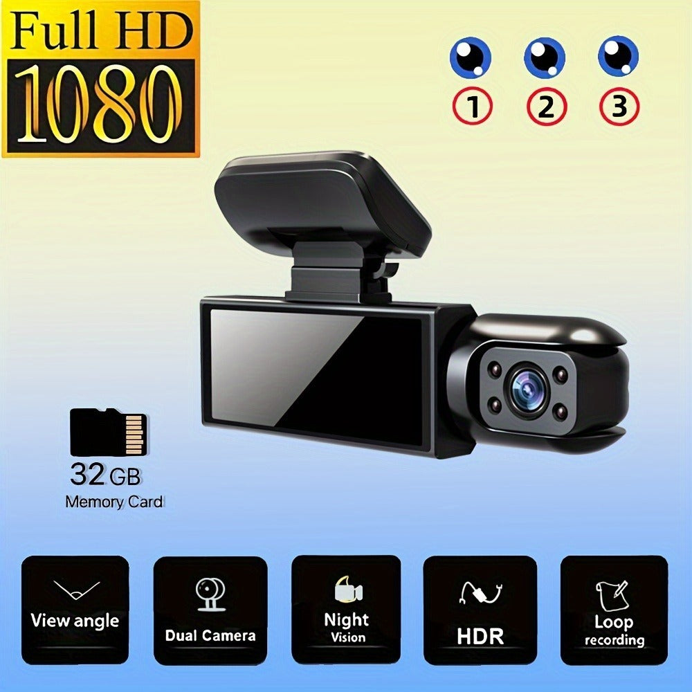 Treasure M8 Dash Cam with 32GB Memory