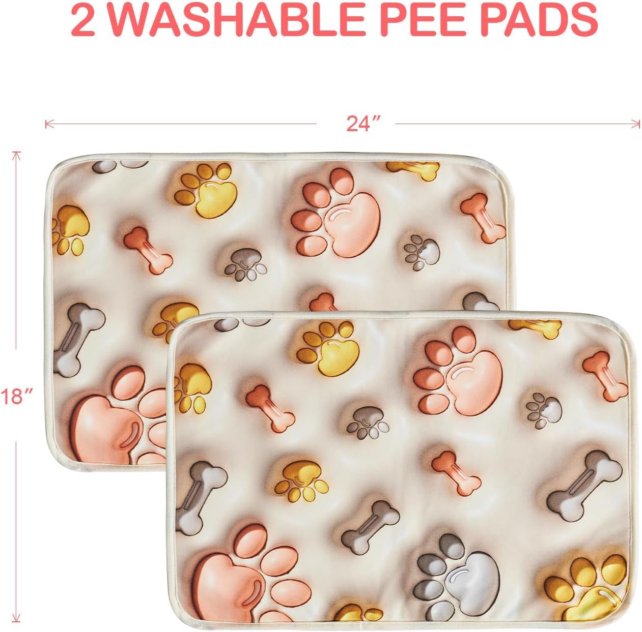 Qeils Reusable Washable Puppy Pee Pads