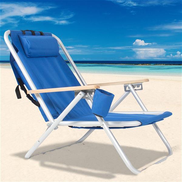Blue Single Beach Chair