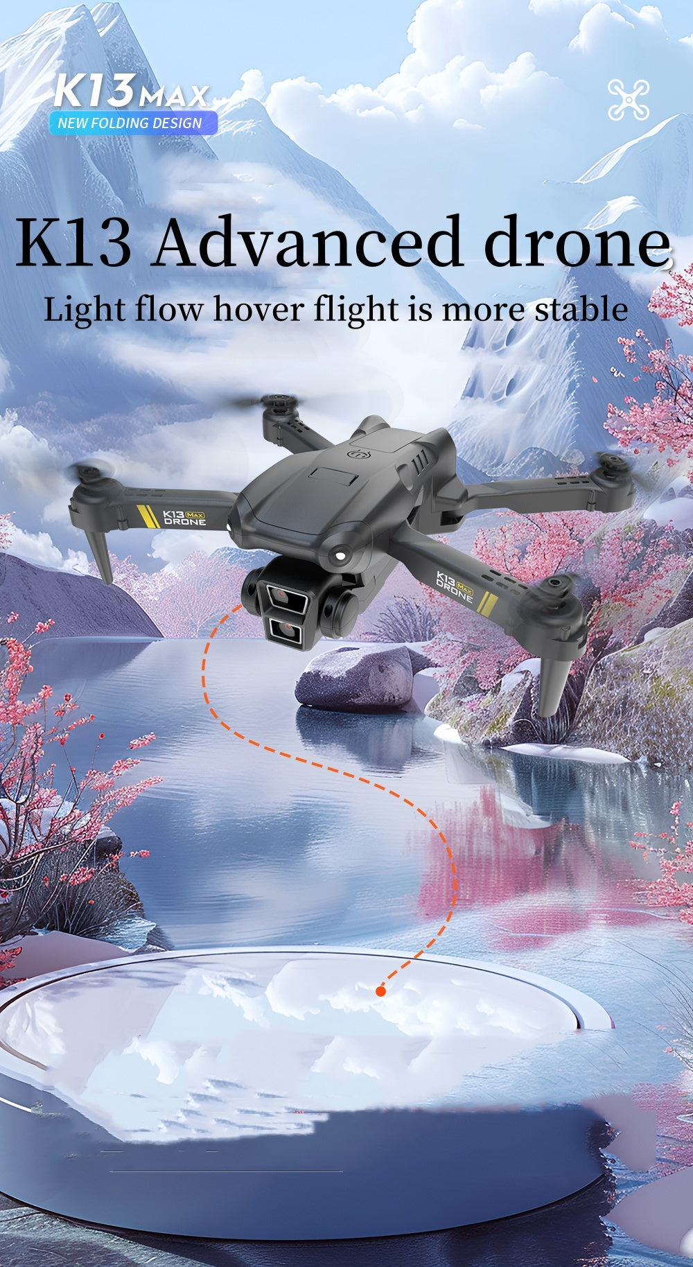 K13 Foldable Smart Camera Drone