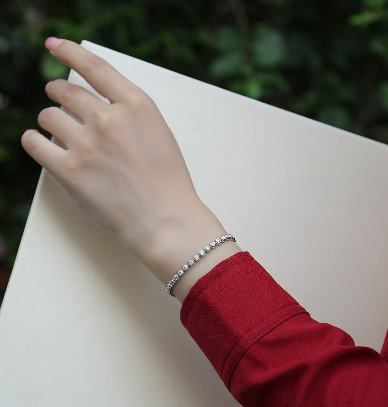 Galaxy Dream Moissanite Silver Bracelet