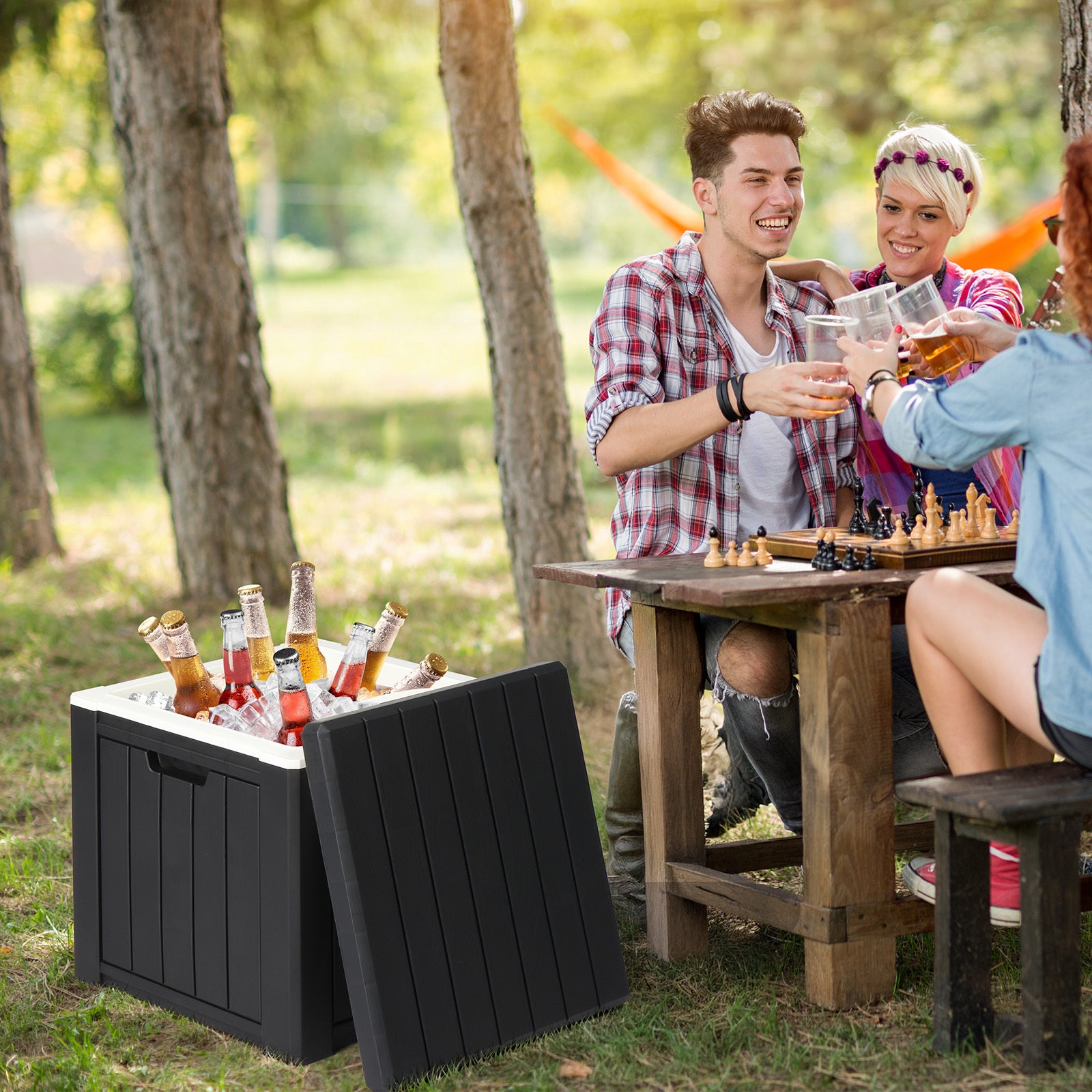 10 Gallon Cooler Side Table for Outdoors