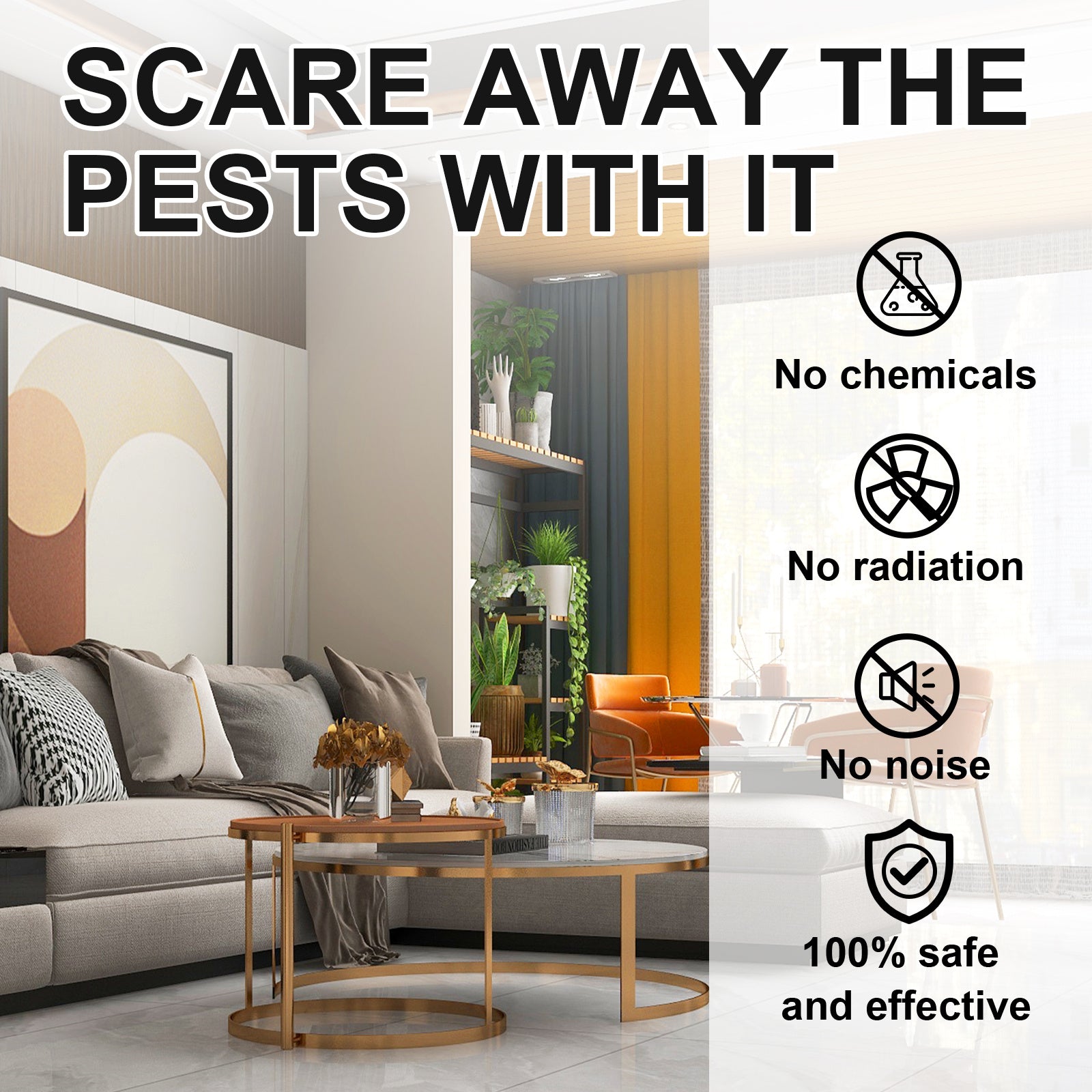 Jue-Fish Ultrasonic Pest Repeller Plug-In