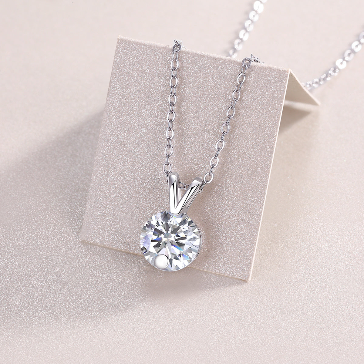 Diamond Sparkle V-Chain Necklace Set