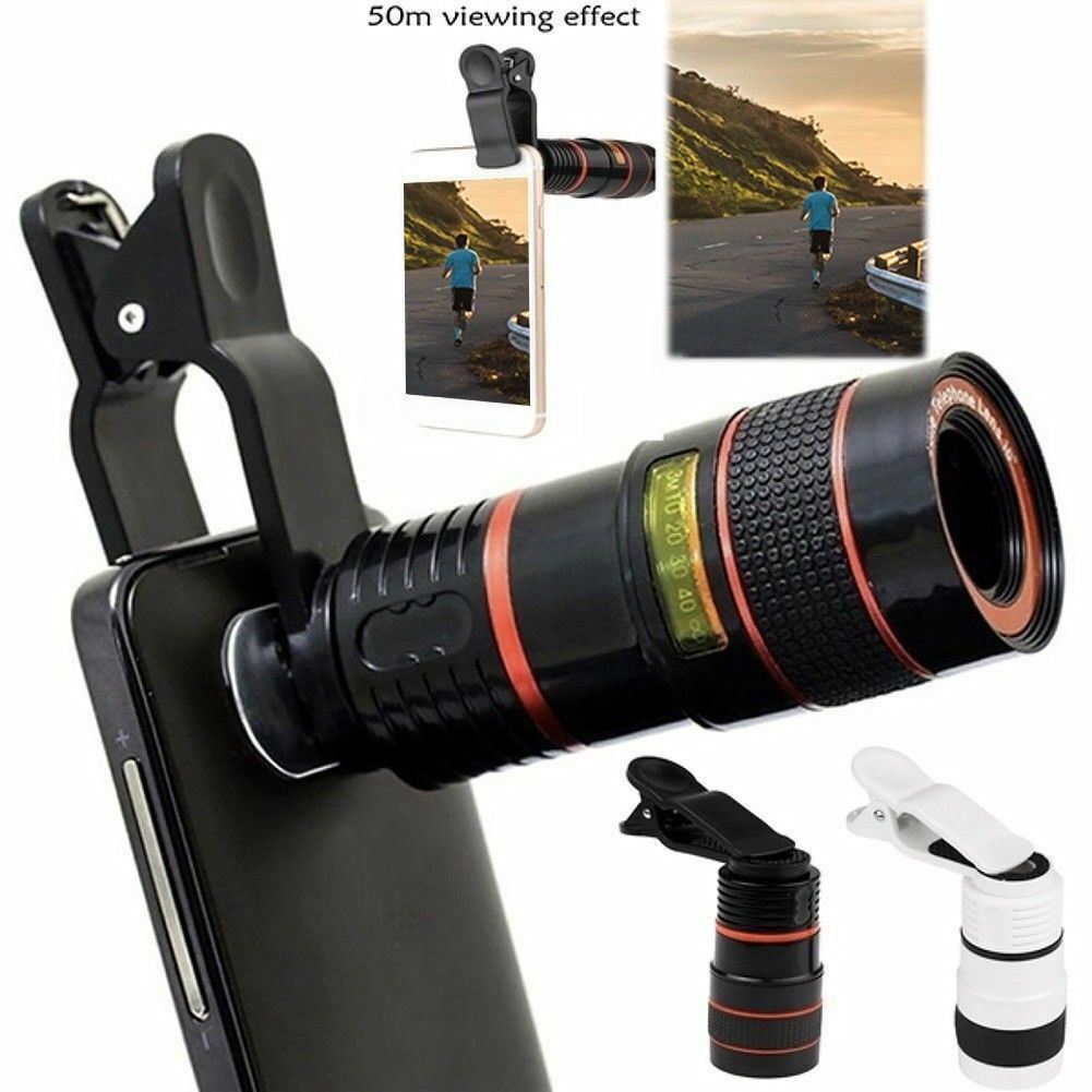 HD 8X Clip-On Optical Zoom Lens