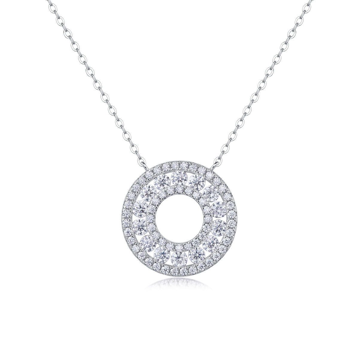 Reciprocating Diamond Pendant Set