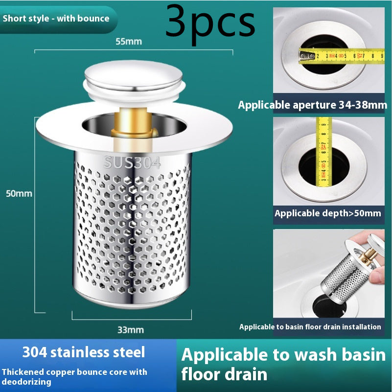 Washbasin Bounce Core Drainer Plug