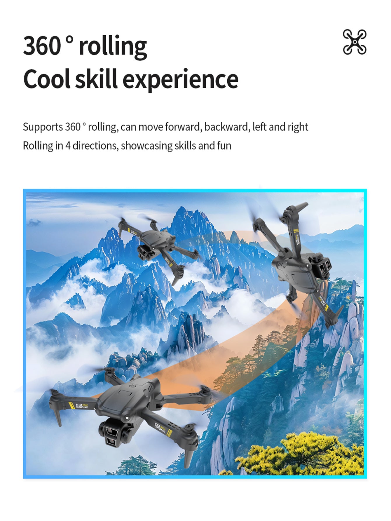 K13 Foldable Smart Camera Drone