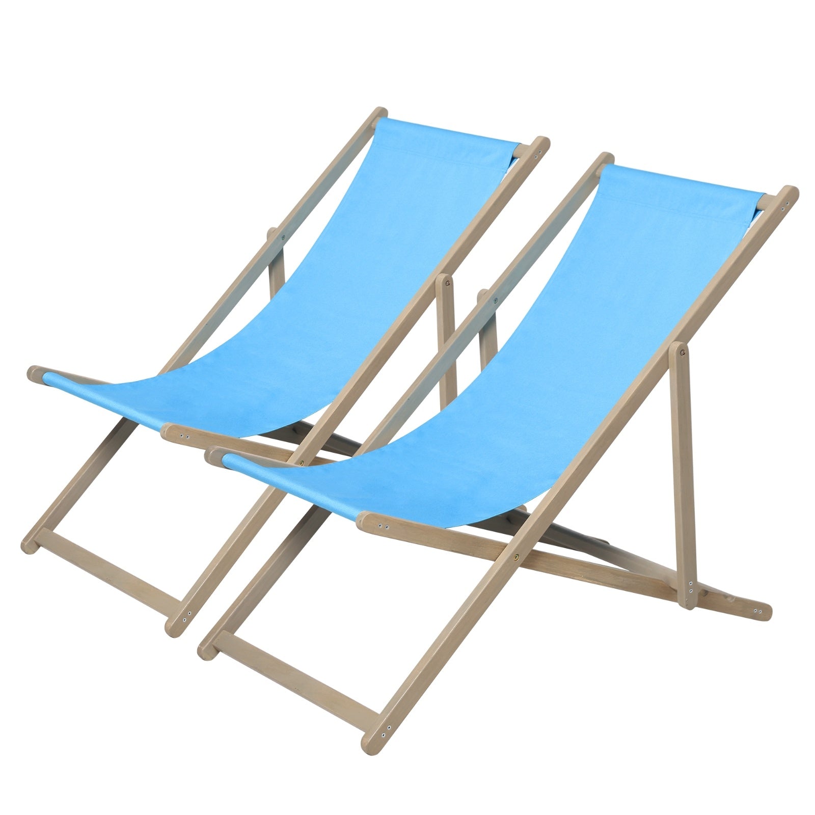 Wooden Folding Beach Sling Chairs
