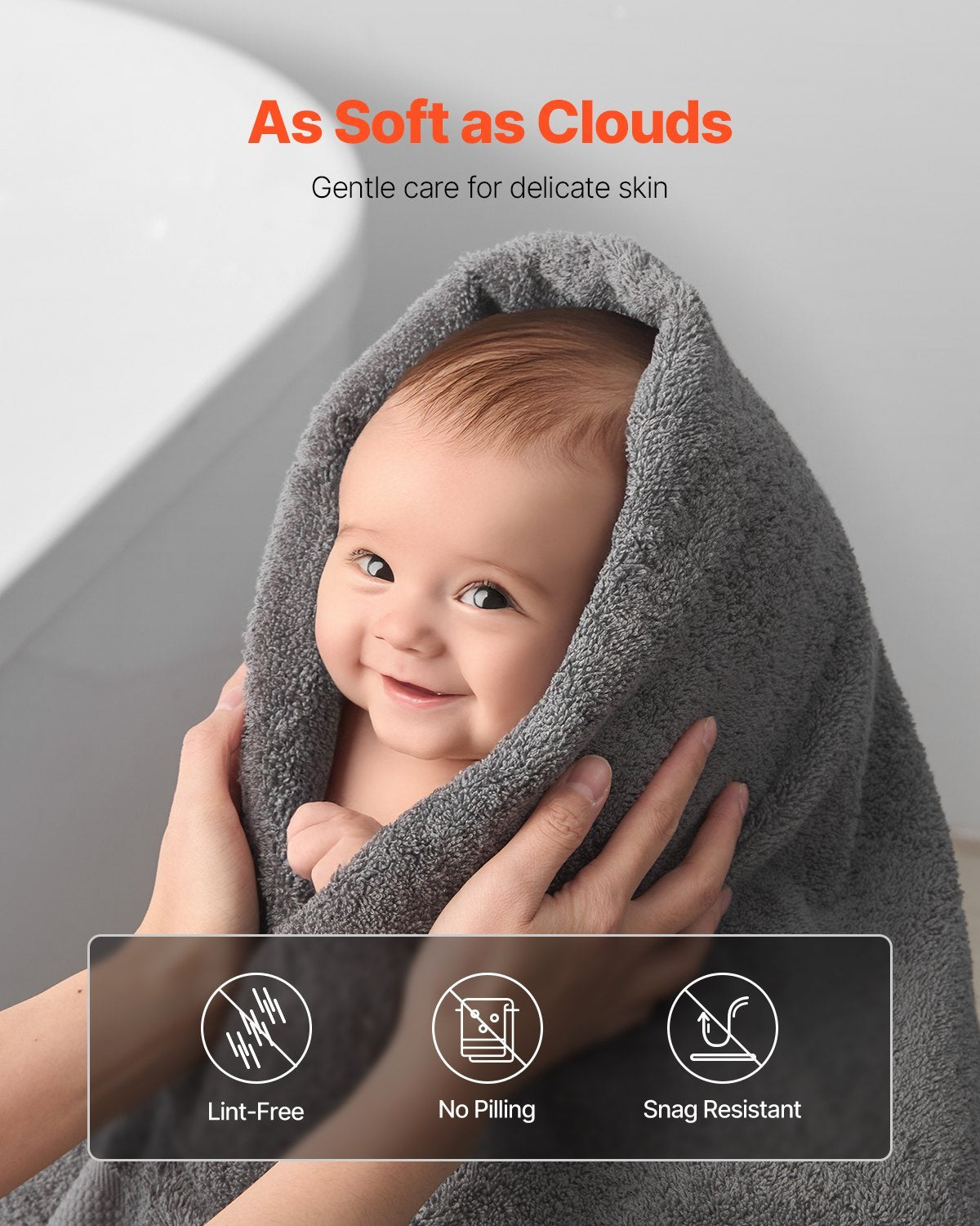 6-Piece 600 GSM Cotton Towel Set