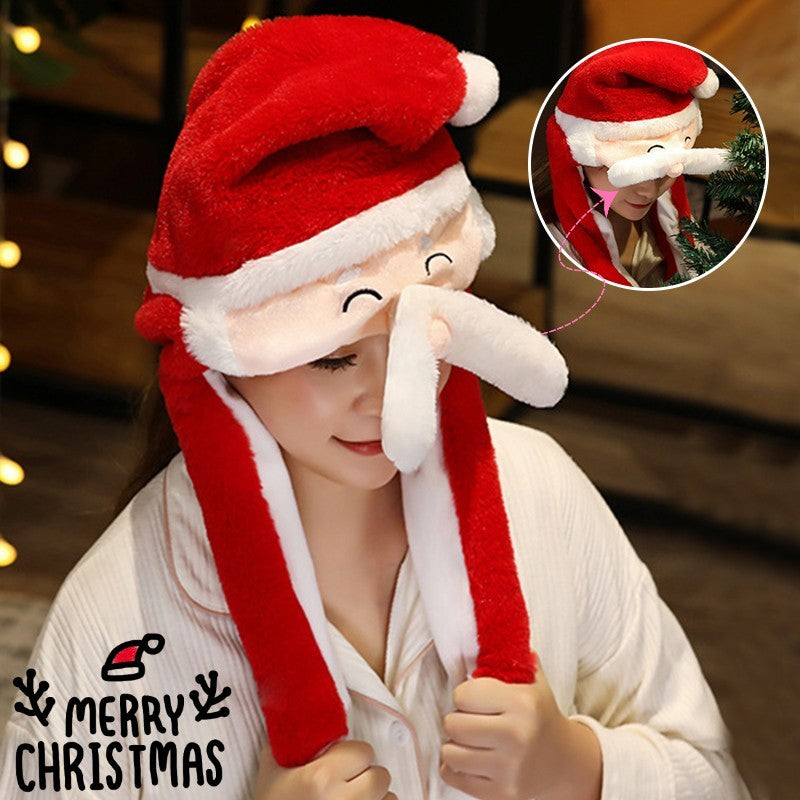 Movable Christmas Santa Hat Cute