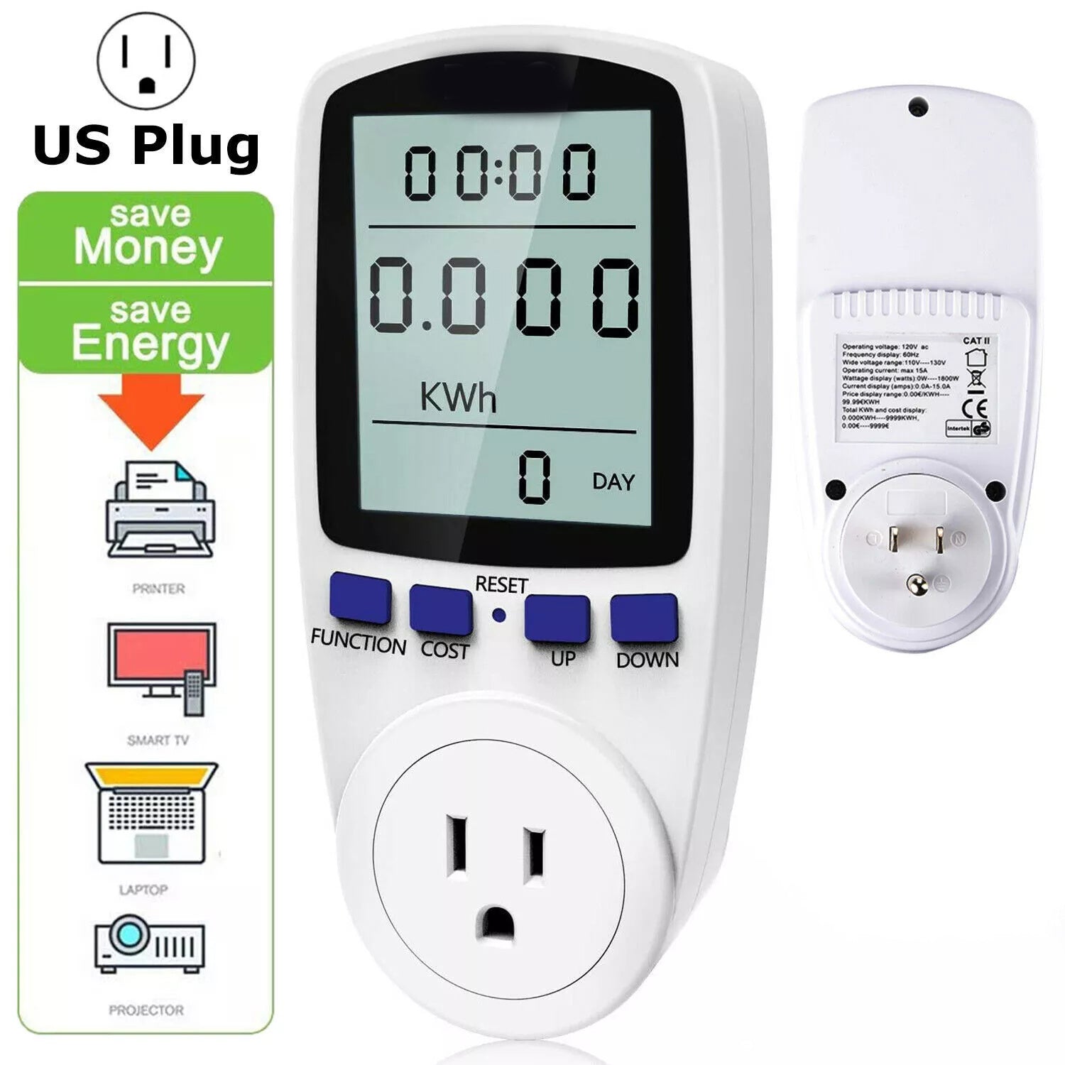 Digital Power Consumption Monitor Meter