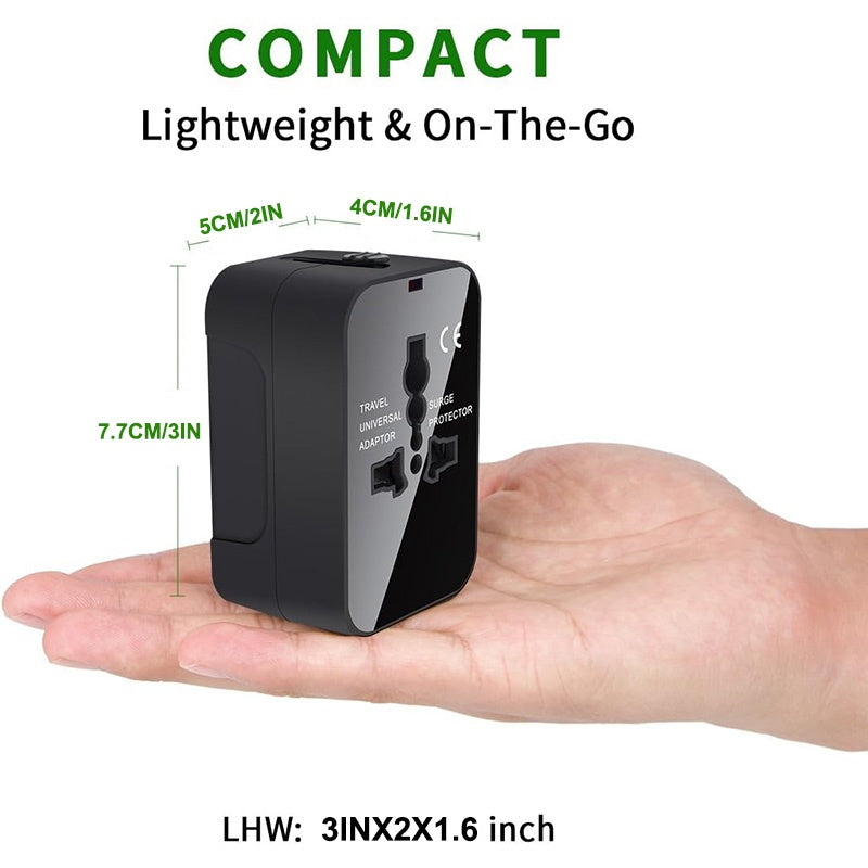 Universal Travel Adapter with USB-C