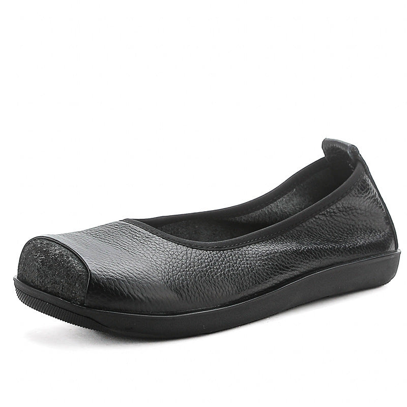 Cowhide Leather Flat Comfort Autumn Shoes
