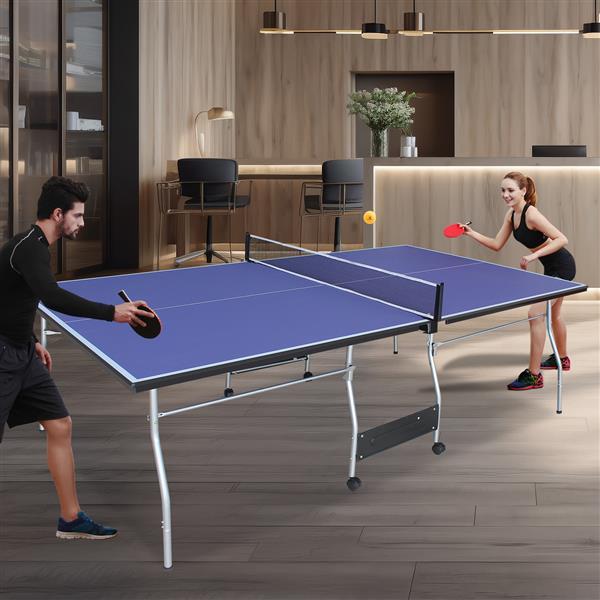8ft Foldable Portable Table Tennis Table