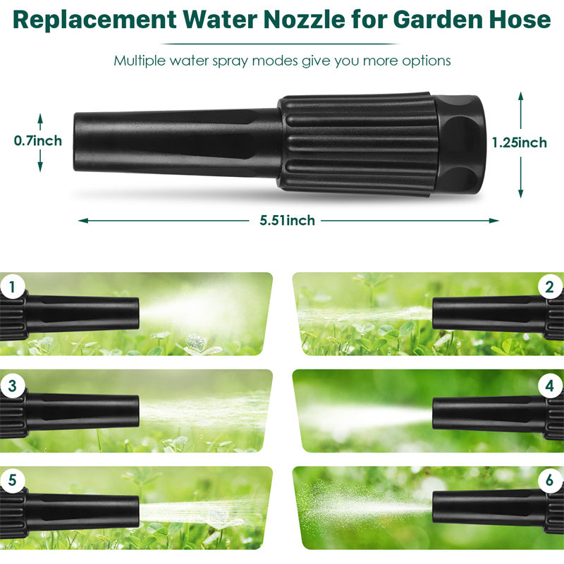 100FT Metal Garden Hose with Spray Nozzle